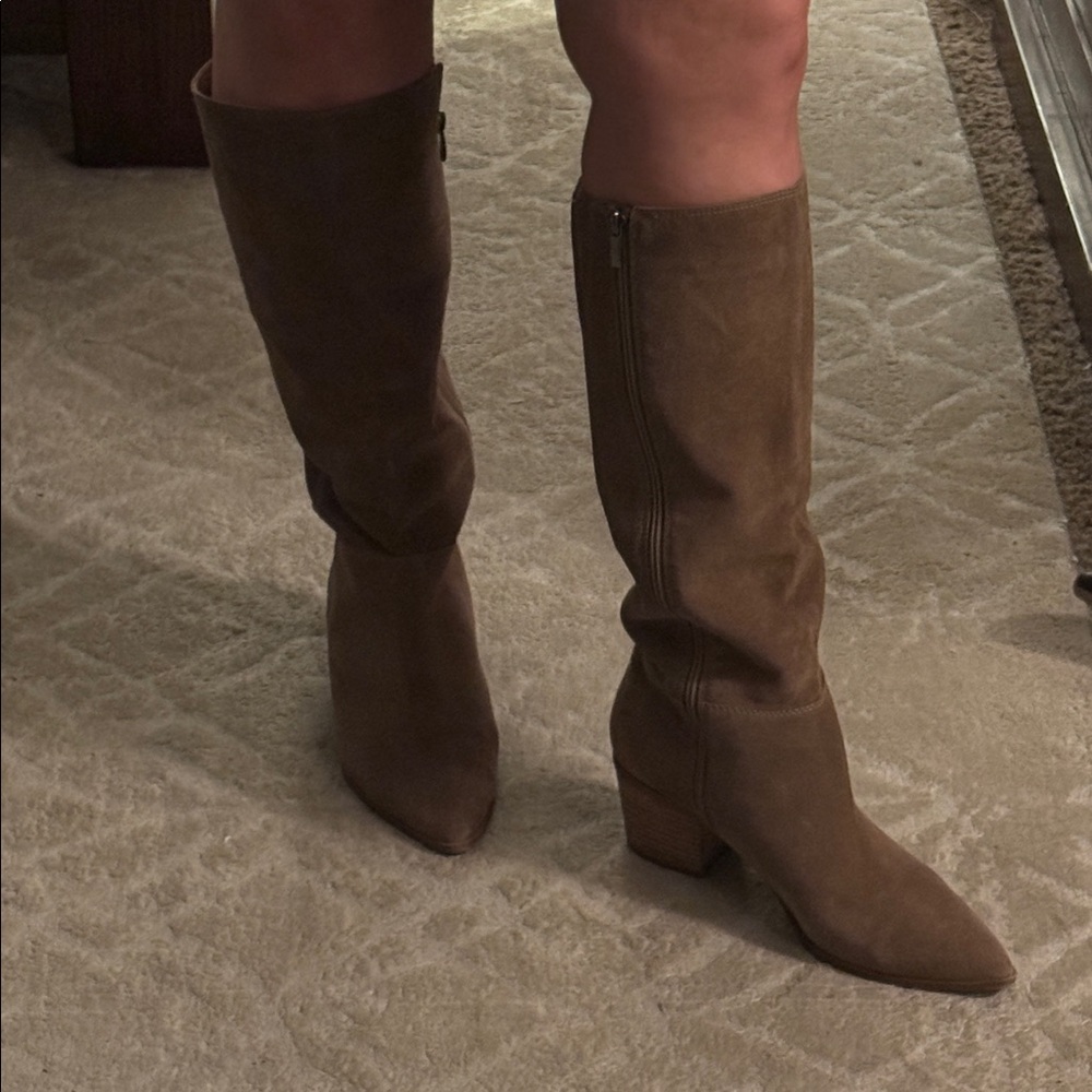 Franco Sarto Tan Knee-High Boots - Picture 9 of 9